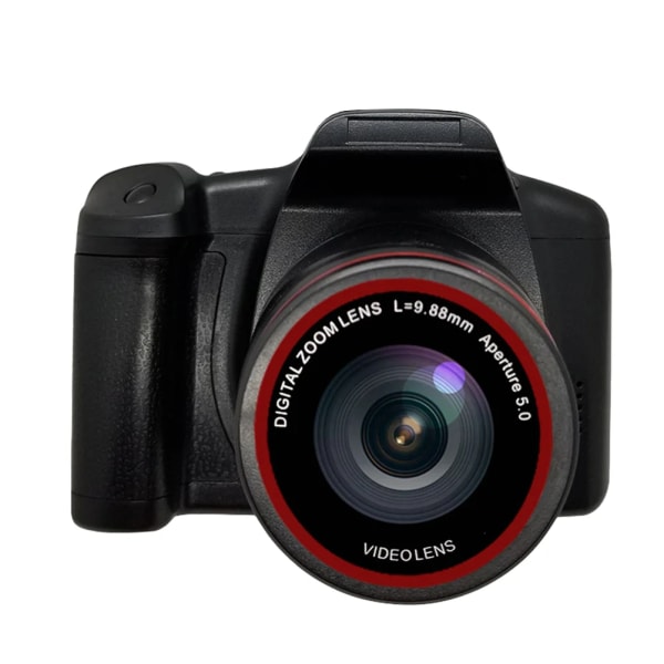 Digital zoomkamera Videokamera 1080P Handhållen digital bärbar kamera Fotografisk professionell fotografikamera Black