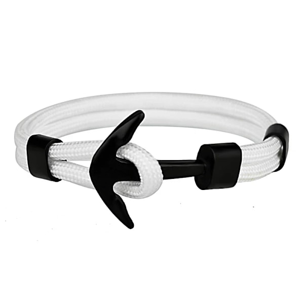 Kirykle Hot Sale Par-Armbånd Mode Alloy Anker Armbånd Bangles Flettet Polyester Reb Armbånd Til Kvinder Mænd Gave KR1018-2-7