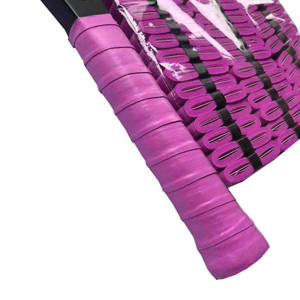 5-pack Tennisracketöverdrag, 14 färger, klibbigt, tennisöverdrag, badmintonöverdrag, badmintonracketöverdrag PURPLE