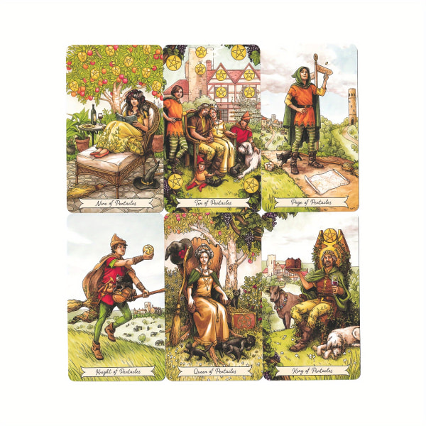 78st Everyday Witch Tarot Classic Divination Fate Oracle Tarot Kort Brädspel Jul Thanksgiving Day Present 78pcs