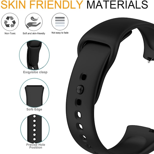 Mjuk Silikonrem För Redmi Klocka 3 Active Strap Tillbehör Smart Ersättning Watchband Och Skärmskydd Case Armband Gray Strap Redmi Watch 3 Active