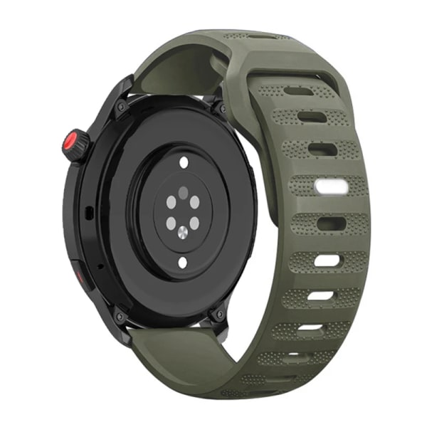 22 mm 20 mm silikonband för Huawei Watch 4/3/GT3-2 Pro Amazfit GTR 4/GTS 4 Mjukt andningsbälte Samsung Galaxy Watch 6/5/4 rem Army green For 22mm