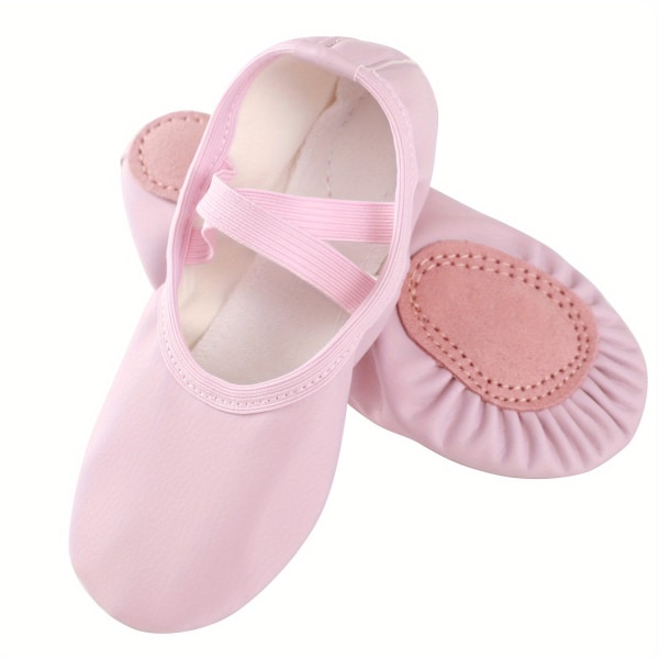 Balettskor med andningsförmåga och mjuk sula för tjejer - perfekta för dansträning och uppträdande pink CN30(EU30.5-31)