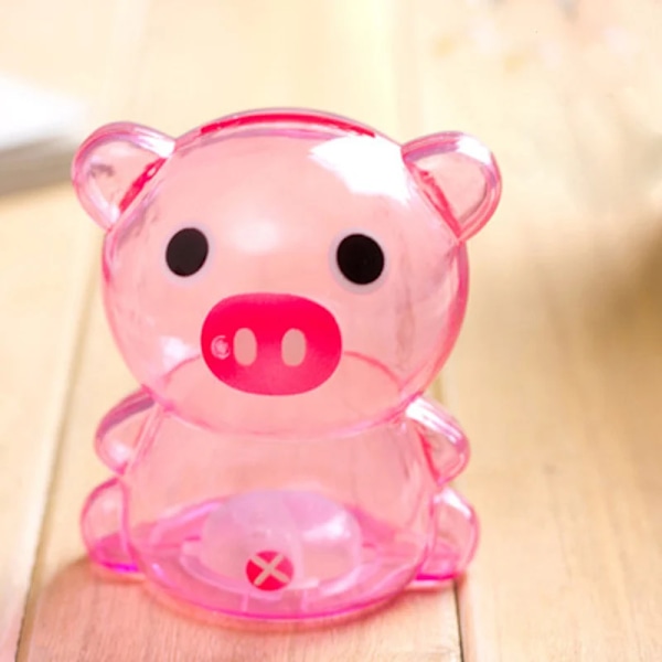 Hem Inredning Banker Present Tecknad Björn Pengar Boxar Kid Student Piggy Bank Transparent Stil Spara Pengar Djur Nytt År Gåva V