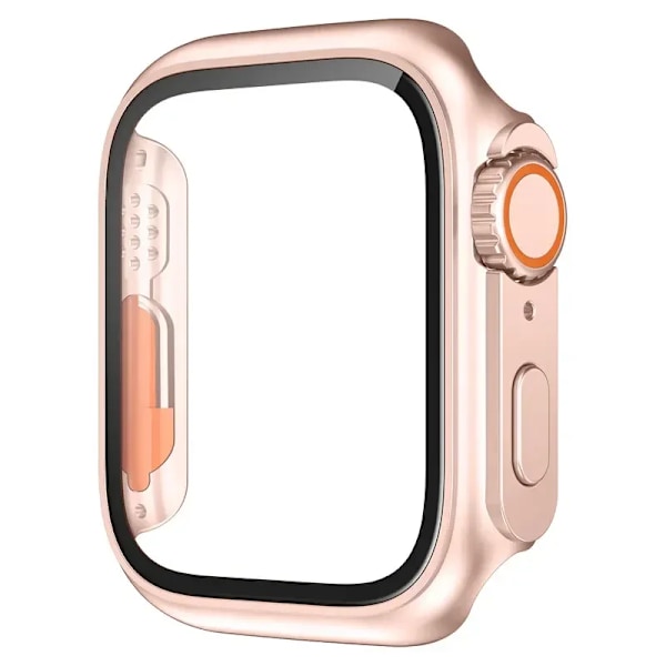 Härdat Glasöverdrag För Apple Watch Case 45Mm 41Mm 44Mm 40Mm 42Mm 38Mm Utseende Uppgradering Ultra I Bevakningsserie 8 7 Se 9 6 5 4 3. Rose Gold 42MM Series1 2 3