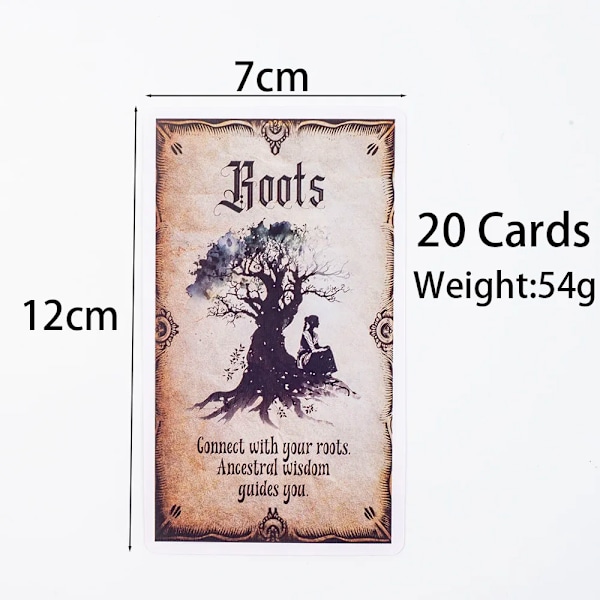 Wise Witch Oracle Cards 20 Kort 12*7Cm Spådom Skæbne Tarot Oracle Kort Fest Underholdning Brætspil TK58K