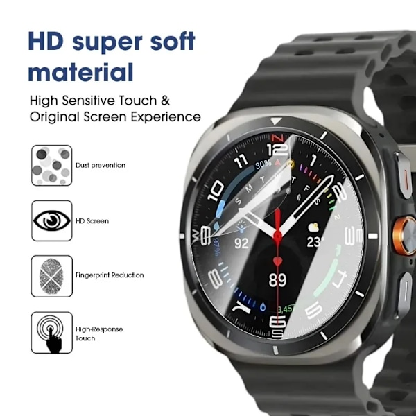 Pehmeä Hydrogel-kalvo Suojaava Samsung Galaxy Watch 7 40Mm 44Mm Watch7 Ultra 47Mm Ei Lasi Watch7 Ultra 47mm 2PCS