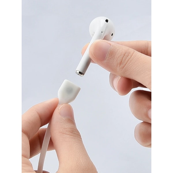 Kuulokkeet Kaulakoru Johto Naru Silikoni Vaihda Pidike Kaapel Kuulokkeet Hihna Airpods 1 2 3 Pro Naru black