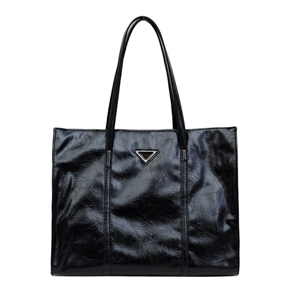 Cross-Border Simple Tote Bag Fashion Aktentaske Kvinde 2023 Ny Stor Kapacitet Taske Tekstur Underarm Taske Silver