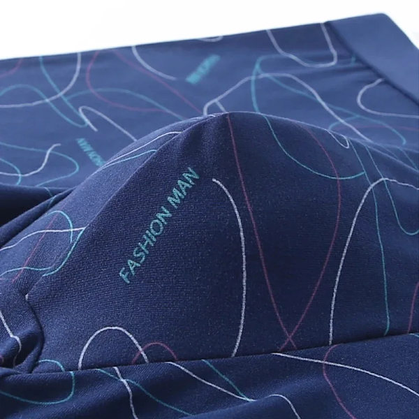 8 kpl / Miesten alusvaatteet Seksikäs U-muotoinen Pussi Miesten Pehmeä Maito Silkki Muoti Painetut Bokserikalsongit Mukavat Hengittävät Miesten Shortsit 8Pcs Multi3 3XL 70-85kg