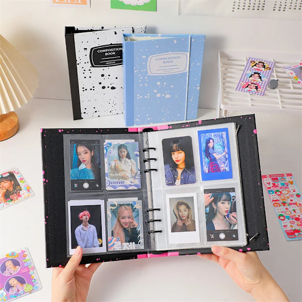 Värikäs valokuva-albumi Kpop Photocard Binder Pp Materiaali Photocard Haltija Idol Kort Keräyskirja Mini Valokuva-albumi Albumi D
