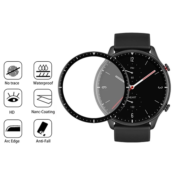 9D Härdad Mjukt Glas Titta På Film För Amazfit Gts 2 3 4 Mini Skärmskydd För Amazfit Gtr 4 3 Pro Bip Pro Bip S Lite Pop 3pcs Amazfit GTR 4