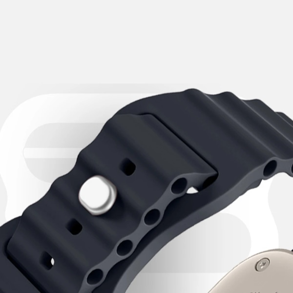Ocean Silikonrem för Apple Watch 49mm 45mm 41mm 44mm 40mm 42mm 38mm Andningsarmband Armband Ultra 8 7 6 5 4 3 SE Band Pink 49mm