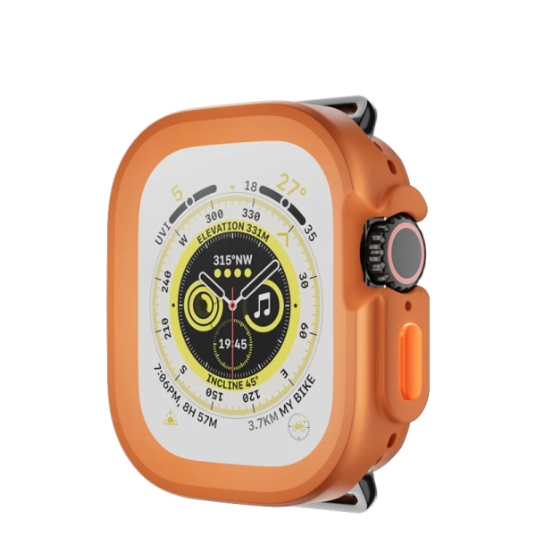 Fulltäckande case för Apple Watch Ultra 2 1 49 mm TPU-ram för Iwatch series 8 Skal Ramskydd Bumper Accessories Cover Matte Orange For Ultra 49mm