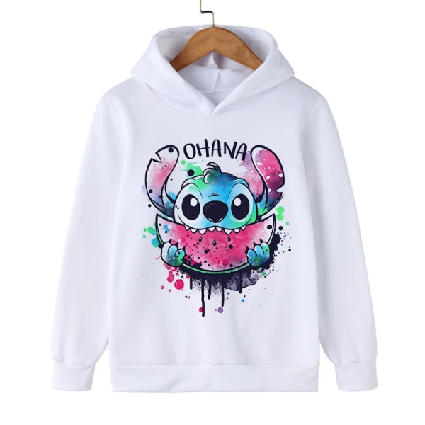 Y2k Anime Stitch Hoodie Barn Tecknade Kläder Barn Flicka Pojke Lilo and Stitch Sweatshirt Manga Hoody Baby Casual Topp 59230 150CM