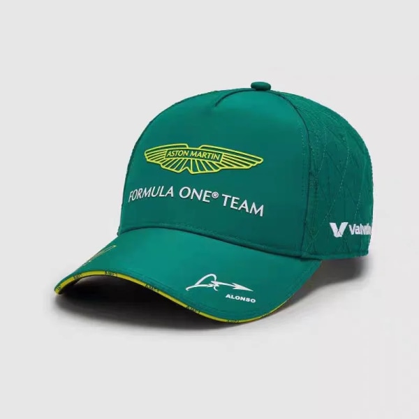 2024 Racing F1 Fashion Offroad Team Duck Tongue Hat Motorcykelhatt Aston Martin Baseballhatt för män, Sporthatt, Teamhatt, New 2024 Adjustable