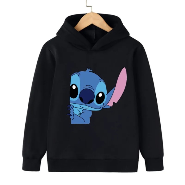 Tecknad Manga Rolig Anime Stitch Hoodie Barnkläder Barn Flicka Pojke Lilo and Stitch Sweatshirt Hoody Baby Casual Topp 59234 140CM