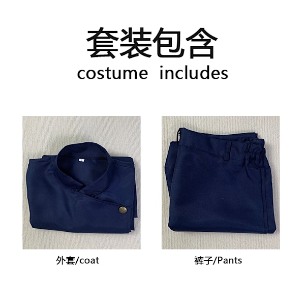 Gojo Satoru Cosplay Kostym High School Uniform Kostym Halloween Kostym Män Vuxna Gojo Satoru Full Set costume only(no wig) M