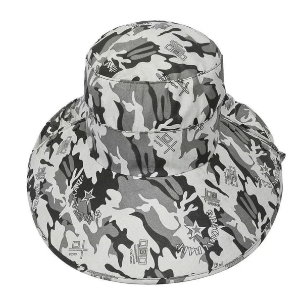 Utomhus cap Bred brätte Man andas Mesh fiskekepsar Strandhattar Kamouflage Militär hatt Sol UV-skydd Shade Hattar deep khaki