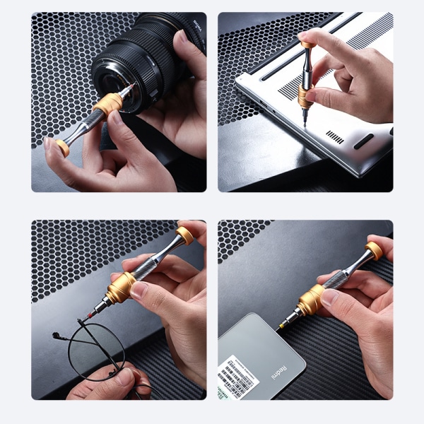 37 i 1 set Magnetic Phillips Hex Torx skruvmejselbitar Kit Reparationshandverktyg för Iphone Watch Skruvmejslar Small Gray