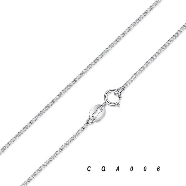 Hot Sale 925 Sterling Silver Länk Kedjor Halsband Passar För Hängande Charm För Kvinnor Män Lyx S925 Smycken Gif Cqa006 BSA007