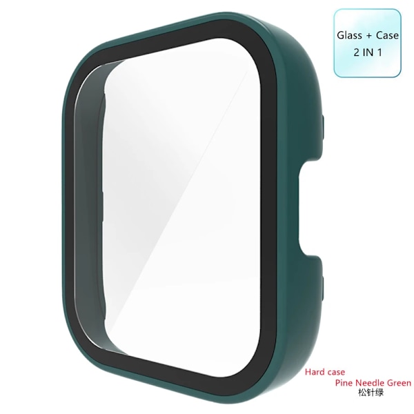 Skyddsfodral För Redmi Klocka 3 Active Protector Case Mi Klocka Lite/Redmi Klocka 2 Lite/Redmi Klocka 4 Skydd Scre En Pine Needle Green For Redmi 2 Lite