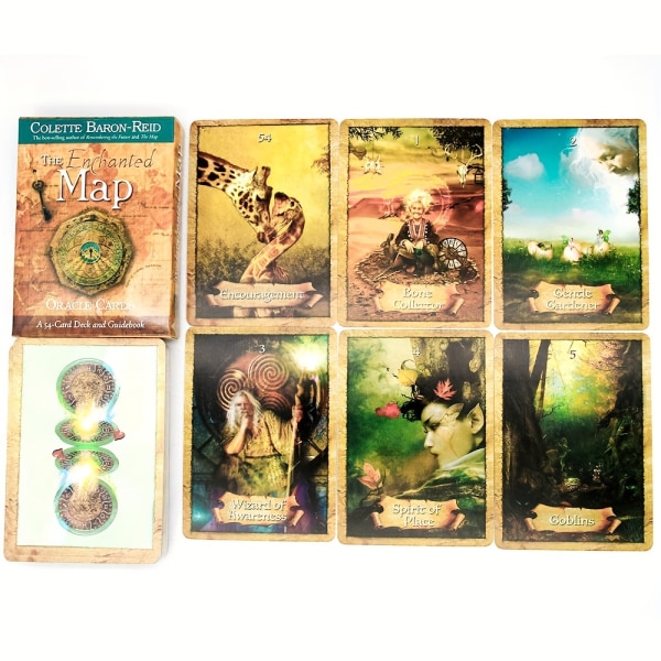 The Enchanted Map Oracle-tarotkort, bordsspel för spådomar, brädspelskort för familjefestunderhållning