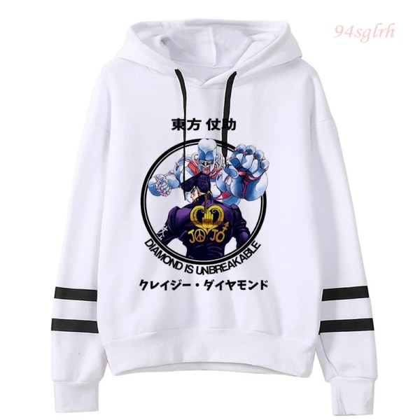 JOJO Bizarre Adventure Japansk Anime Hoodie Unisex Jojo Kawaii Manga Graphic Oversized Sweatshirt Harajuku Fashion Streetwear 102 S