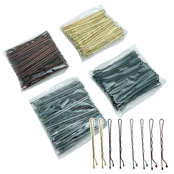 50-150 stk. 5 cm Bølge Bobby Pins Legering Guld Sort Hårnåle Enkle Hårklip Barrette til Bryllup Brud Kvinder Piger Frisurer Værktøj copper 50Pcs in bag