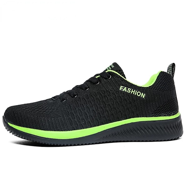 2024 Nye Mænd Casual Sko Lac-Up Mænd Sko Lettevægt Komfortable Åndbare Vandring Sneakers Tenis Masculino Zapatillas Hombrename green 39