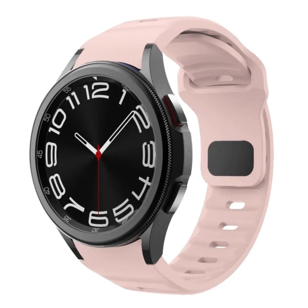 Silikonrem till Samsung Galaxy Watch 6 Classic 47mm 43mm/4 classic 46mm 42mm Armband Galaxy Watch 5/5pro 45mm/4/6 40mm 44mm Pink galaxy Watch 5 45mm