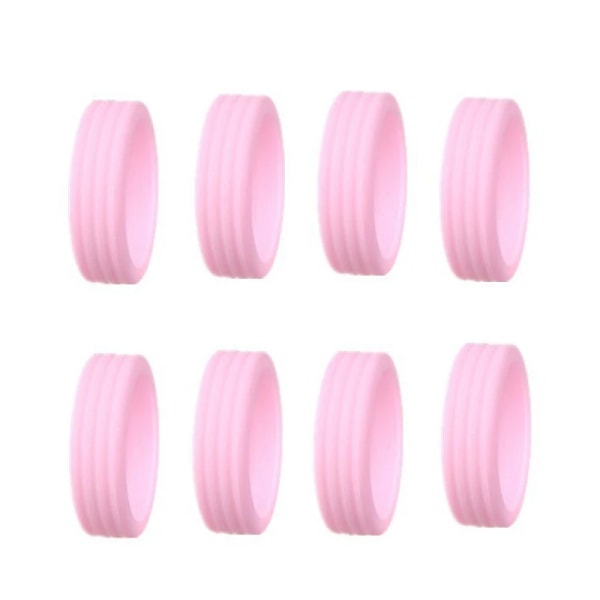 Kuffert Bærende Hjul Gummi Muffe Støjreduktion Kuffert Hjul Modificeret Kuffert Remhjul Tilbehør Beskyttende Dæksel LT-Pink (8PCS)