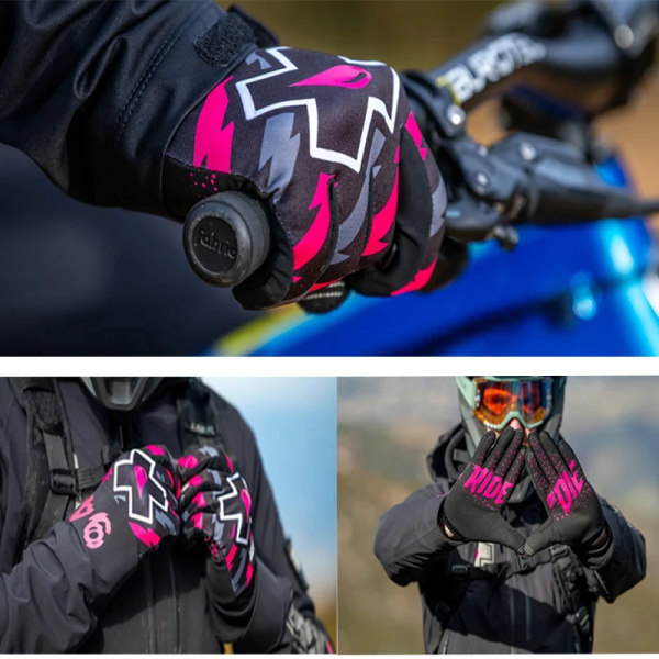 2021 Muc-Off Motocross Cykelhandskar Top Mountain Bike Mx Glove Motorcykel Bmx Handskar black XL