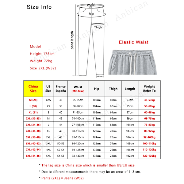 Plus Storlek Mäns Svettbyxor 8Xl 7Xl 6Xl Sportkläder Elastisk Midja Casual Baggy Byxor Svart Ge Bomull Joggers Manliga Lös Byxor GRAY 7XL (42-44)