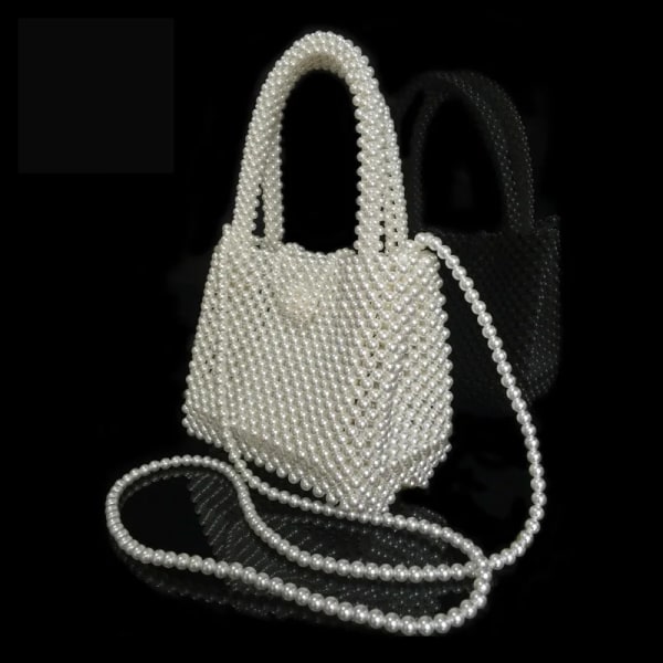 3-30 mm Svart Vit Beige Imitation Pearl Beads Runde Akryl Lösa Pärlor För Handarbete Smycken Göra Göra själv Halsband Armband White
