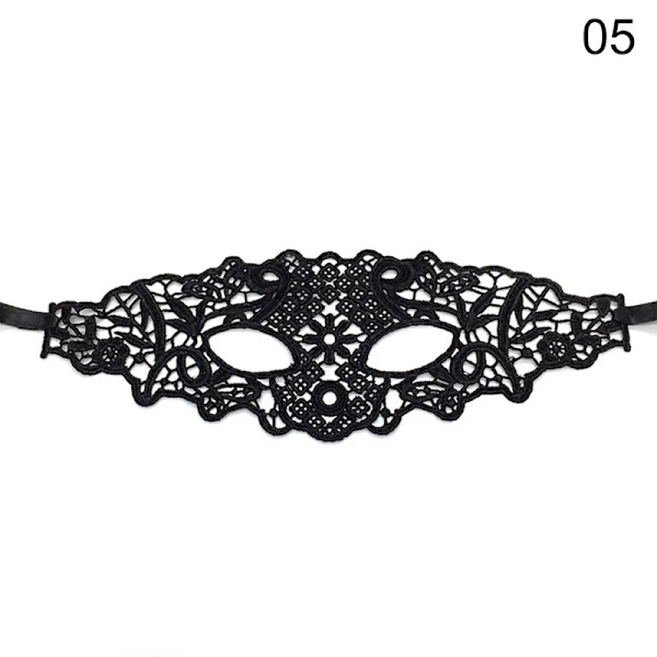 Naiset Ontto Seksi Pitsi Masquerade Kasvonaamio Cosplay Prom Juhlat Rekvisiitta Puku Karnevaali Juhlat Masquerade Yökerho Kuningatar Mass K 05