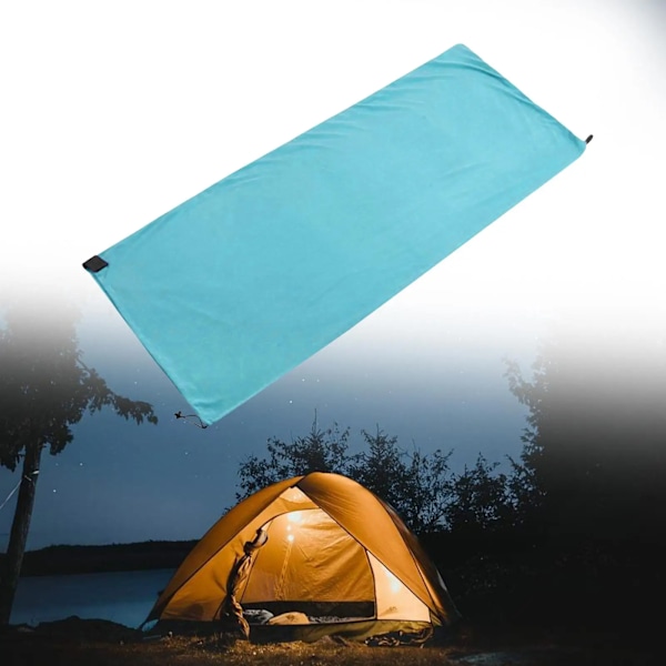 Makuupussivuori Polar Fleece Camping Peitto Aikuisille Avattava 180x80cm Blue