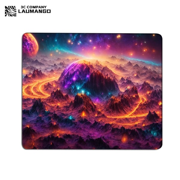 Galaxy Small Gaming Mouse Pad Skrivbordsmatta Gummimatta halkfri Anime Musmatta Datortillbehör Skrivbordsskydd Kawaii Cute Keyboard Pads XC012736 18x22cm