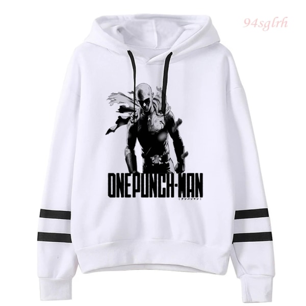 2021 One Punch Man Saitama Sensei Huvtröjor Japanska Anime Sweatshirts Herr Harajuku Manga Grafisk Hoodie Unisex Hip Hop Streetwear 30250 M