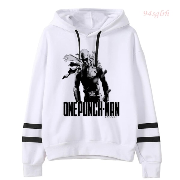 2021 One Punch Man Saitama Sensei Huvtröjor Japanska Anime Sweatshirts Herr Harajuku Manga Grafisk Hoodie Unisex Hip Hop Streetwear 30253 XXL