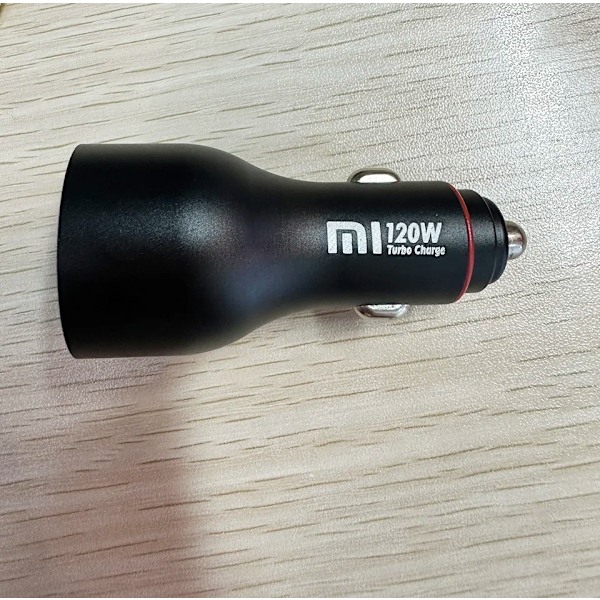 Xiaomi Mi Billaddare Original Dual Usb A Turbo Charge Cargador 120W 90W Xiao Mi Hyper Snabbladdningskabel 14 Ultra 13 T Redmi K70 with 1m 120w cable 120w car charger