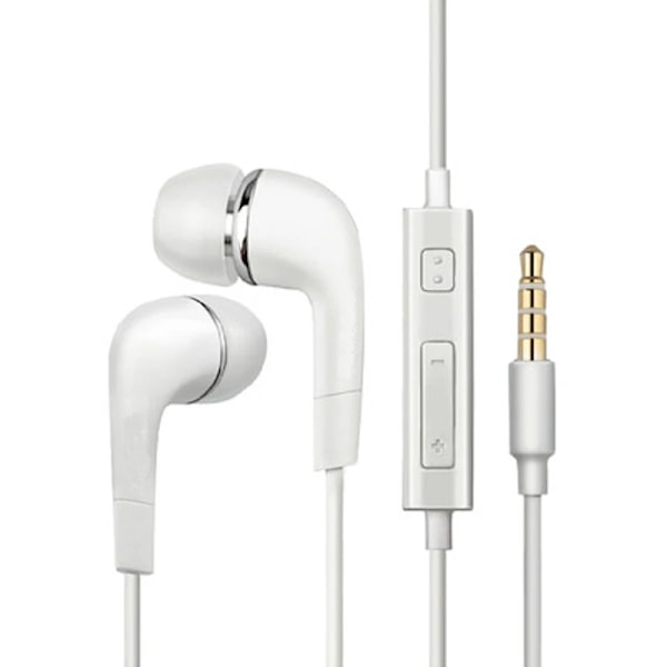 3,5 Mm Hörlurar Trådbundna Styrning Mikrofon I Ear Headset Ehs64 För Samsung Galaxy A52s A32 A72 A50 A70a A41 A51 A71 A8 A9 A10 A20 A30 S8+ White