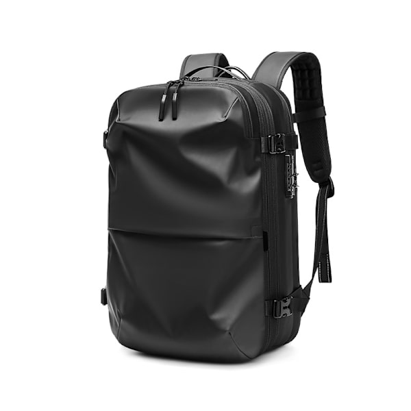 Mäns Ryggsäck Multifunktionell Resa Väska Vakuum Kompression Vattentät Affärsresor Ny Dator Ryggsäck Stor Kapacitetcomment Blue 17 Inch