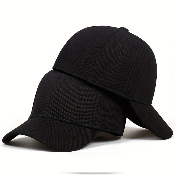 Cap av hög kvalitet Herr Snapback Hattar Kepsar Män Monterade Sluten Helkeps Cap Gorras Bone Man Trucker Hat Casquette Black