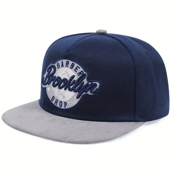 2st Brooklyn Broderi Snapback Hatt Unisex färgblock Hip Hop cap Lätt justerbar pappa hattar Kvinnor Män Orange Eaves Red