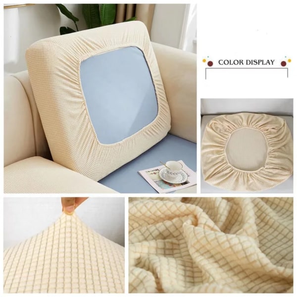 Tjocka elastiskt cover för vardagsrum Enfärgad möbelskydd Soffa Cover överdrag avtagbara sofföverdrag Color 10 N1 ( 50-63cm ) 1pc