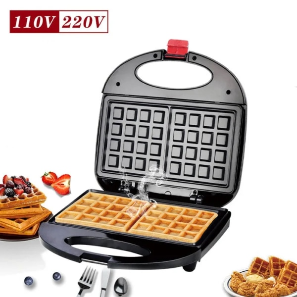 Elektrisk våfflor för USA/EU Frukost Molds Äggkaka Ugn Bubble Äggkaka Ugn Pan Eggette Machine Mini våffelgryta Waffles Maker US