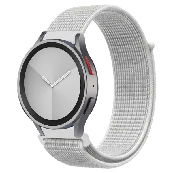 Nylon för Samsung Galaxy Watch 6/5/ pro/4/Classic/active 2 43-47-40-44mm 20mm/22mm sportarmband huawei gt 2/e/3 rem 20 Summit white 22mm watch band