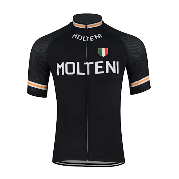 Molteni Retro Cykling Jersey Top Summer Short Slem Kläder Full-Långa Pdm Z Magicreme Blue XXXL