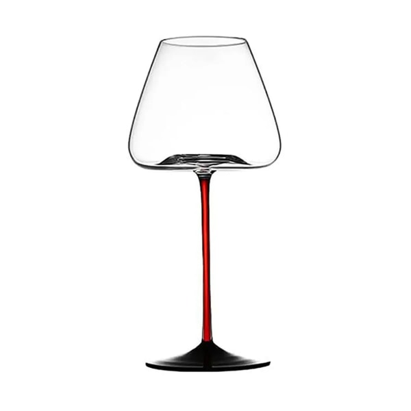 1 st 25 oz champagnebägare, rödvinskristallglas, elegant burgundervin stort glas, perfekt för cocktail Red Pole